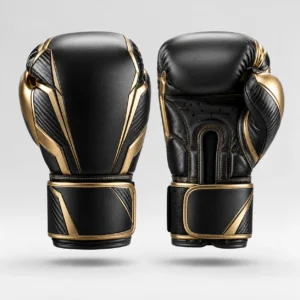 Black and Gold Boxing Gloves