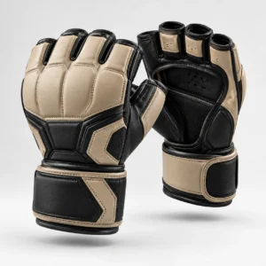 Martial Arts Grappling Gloves with Open Finger Design