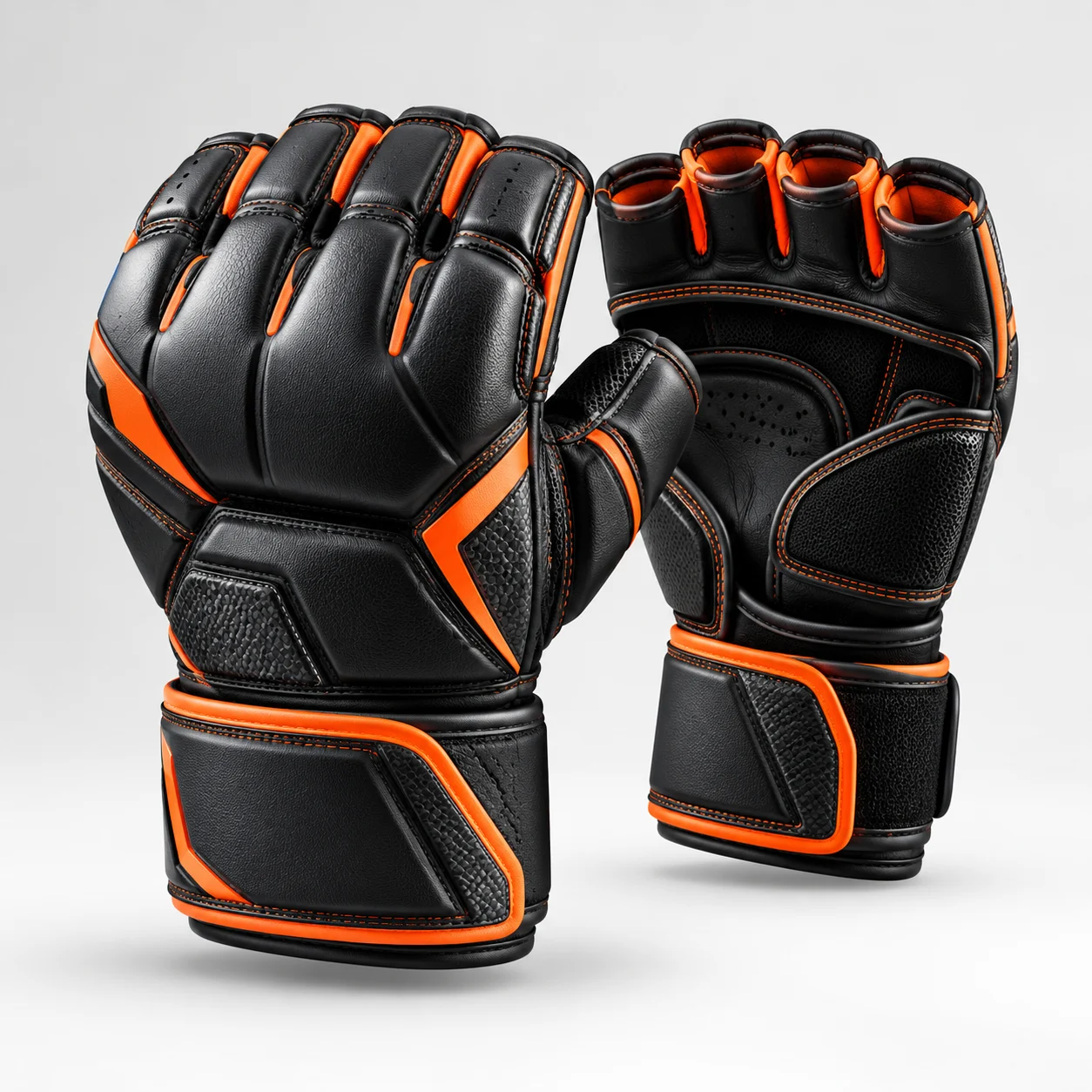 Martial Arts Grappling Gloves with Wrist Support