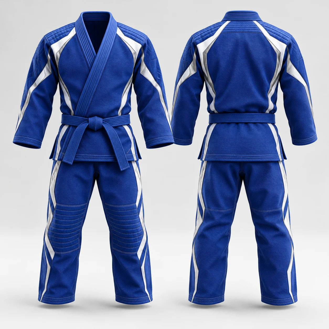 Martial Arts Uniform with Contrast Panels