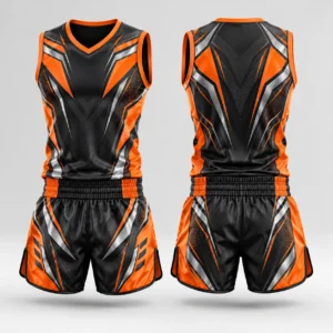 Martial Arts Uniform with V-Neck Singlet and Shorts